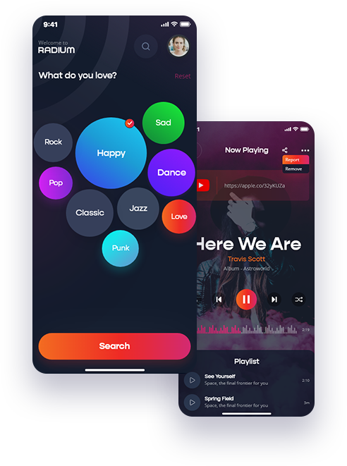 Radium Screen Images